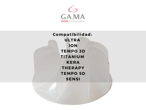 Turbina Secador Pelo Gama Ultra Ion/tempo 3d Titan Keration 1