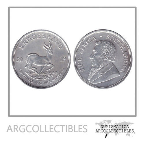 Sudafrica Moneda 1 Krugerrand 2019 Plata 999 1 Onza Unc 0