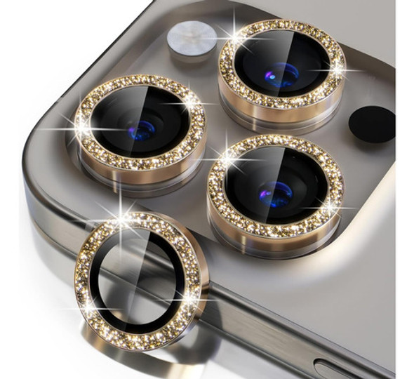 Protector Lente Camara Para iPhone 15 Pro Max Brillos Gold 0 Protector Lente Camara Para iPhone 15 Pro Max Brillos Gold 0