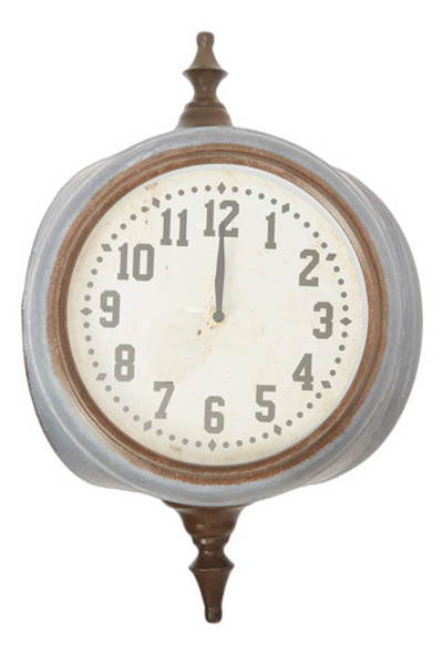 19  14 H De Metal Reloj De Pared De Doble Cara Funciona Con 0 19  14 H De Metal Reloj De Pared De Doble Cara Funciona Con 0