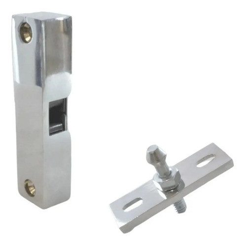 Trinco Com Castanha Metalico Cromado P/ Balcão E Geladeiras 0