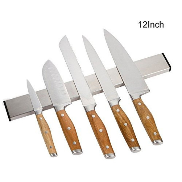 Portacuchillos Magnético De Acero Inoxidable De 12 Pulgadas, 0