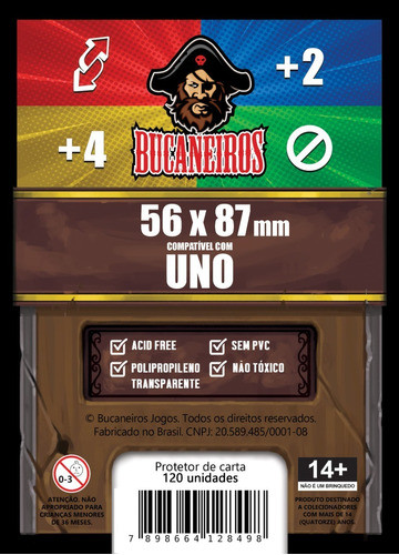 Sleeve Customizado Para Uno (56x87) 0