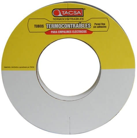 Termocontraible 12,7mm A 6,4mm (1/2 ) Negro X 50mts Tacsa 1