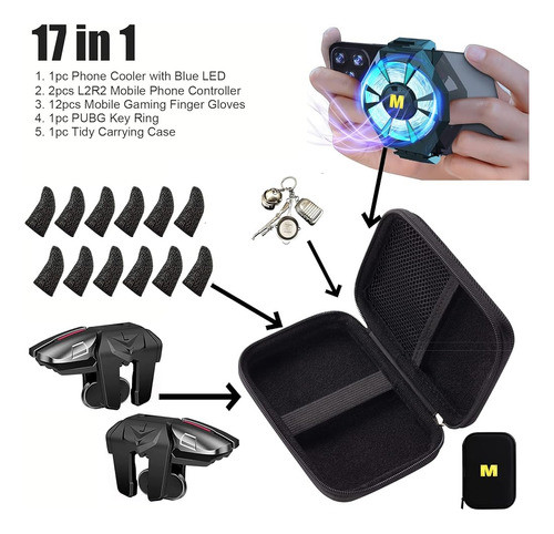 Radiador Enfriador Universal De Teléfono Móvil 17 En 1 Con L 1