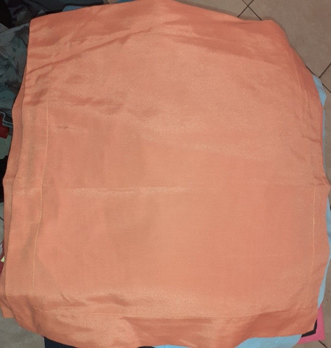 3 Almohadones Naranjas, 40 X 40 Cm. Oferta Imperdible 1