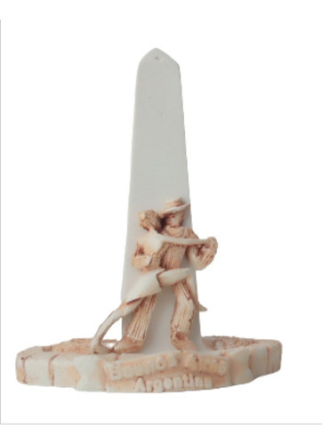 4 Obeliscos Esculturas Deco Hueso Tango Souvenirs 11 Cm 0