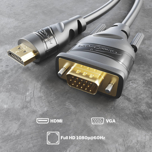 Cable Adaptador Hdmi-vga, 10 Pies (hdmi A Vga, Hdmi De Alta 1