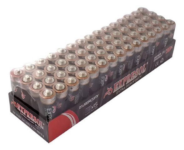 Pila Aa  1,5v  Caja De 60 Pilas Doble A Comunes Salinas 0