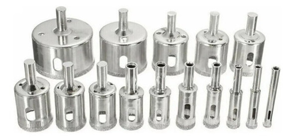 Mecha Copa Punta Diamante 15 Piezas Para Corte De Cerámica 0