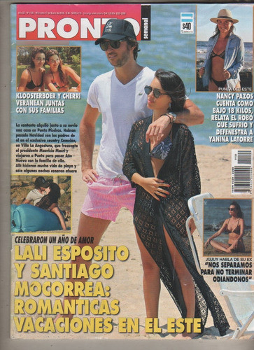 Revista Pronto * Bilardo, Moria, C. Castaña Nº 1120 Año 2018 0