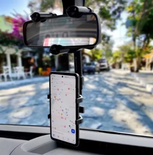 Suporte Pra Celular Veicular Encaixe Retrovisor Carro 360° 1