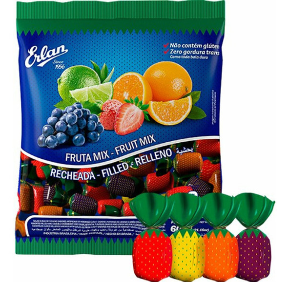 Caramelos Frutales Rellenos 600 Grs 0