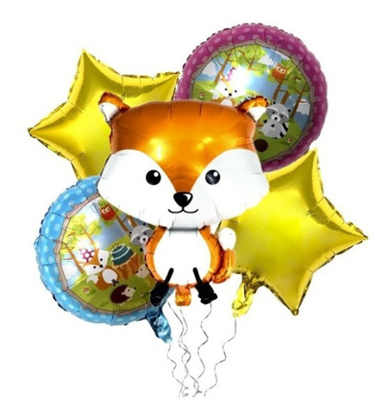 Set Animales Del Bosque Zorro - 5 Unidades - Universo Mágico 0