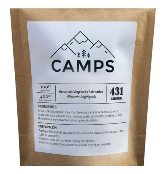 Comida Liofilizada Montaña Camps Foods Arroz Con Vegetales 0 Comida Liofilizada Montaña Camps Foods Arroz Con Vegetales 0