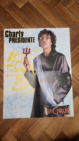 Póster Charly García Presidente Revista La García 0