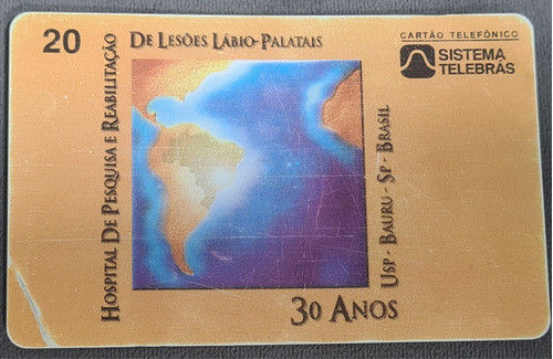 Cartão Telefônico 30 Anos Do Hospital Centrinho 0