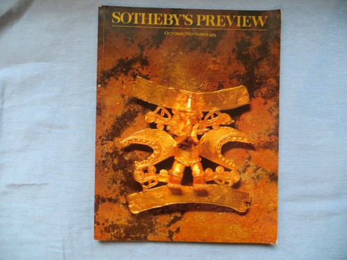 Revista Sotheby´s Preview 1989 Remate Subasta 0