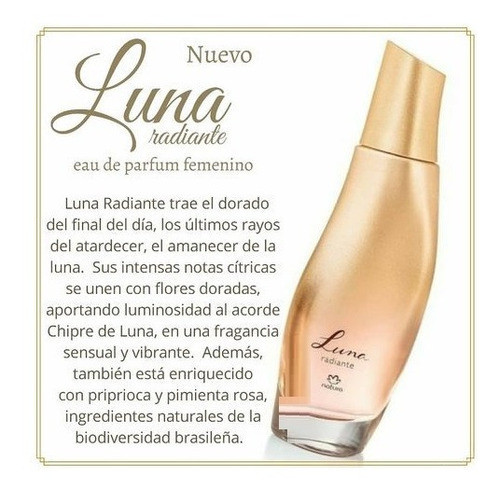 Eau De Parfum Femenino Luna Radiante 50ml Natura 1