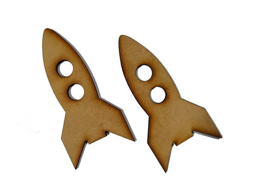 50 Figuras Nave Espacial 10cm Formas Fibrofacil Mdf Planetas 0