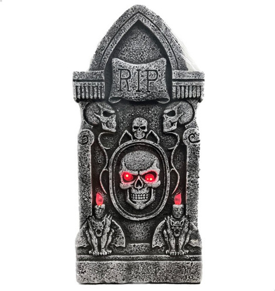 Lapida Ultratumba Ojos Luz Led Rip Decoracion Halloween 0