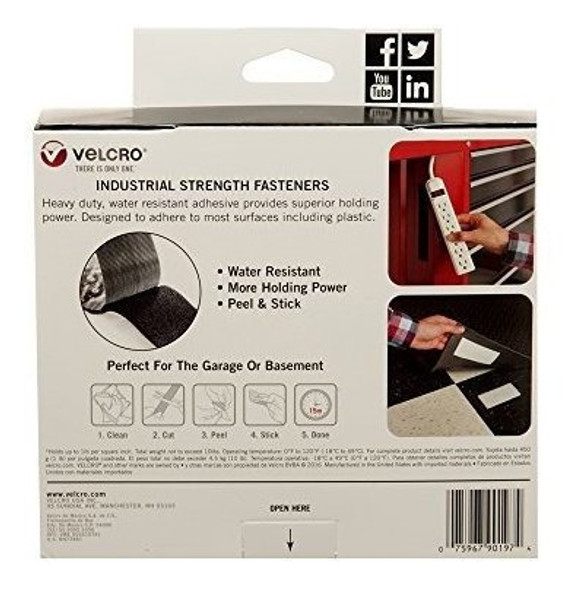 Velcro  Fuerza Industrial  2 Pulgadas Amplia Cinta Adhesiva 1 Velcro  Fuerza Industrial  2 Pulgadas Amplia Cinta Adhesiva 1