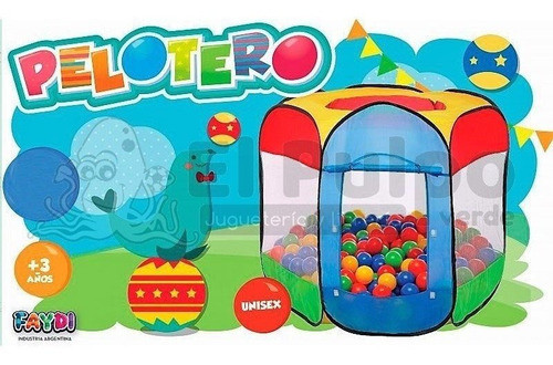 Pelotero Circo Casita Con 75 Pelotas Faydi Jugueteria Bloque 0