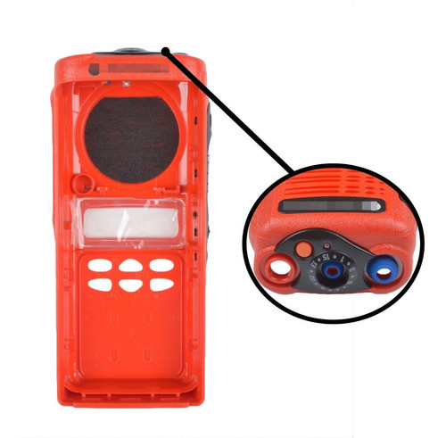 Nueva Cubierta De Rojo Caja Frontal Para Radio Portátil Moto 1