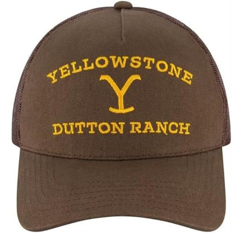 Gorra Camionero Malla Ajustable Yellowstone Con Ala Curva, 0