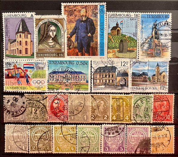 Luxemburgo - Lote De 24 Sellos - Varios Temas P687 0