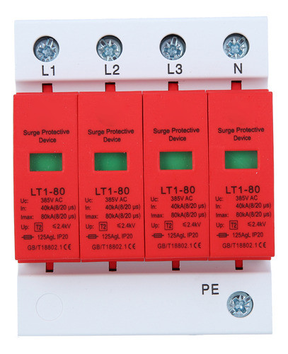 Módulo De Proteção 4p Surge Protector Lt180 80ka 0