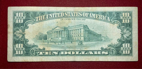 Billete 10 Dólares Estados Unidos Reposición Pick 445 Br 1