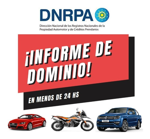 Informe De Dominio Urgente Auto O Moto 0