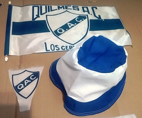 Lote Banderas Gorras Banderines Vinchas Quilmes Codigo Qu4 1