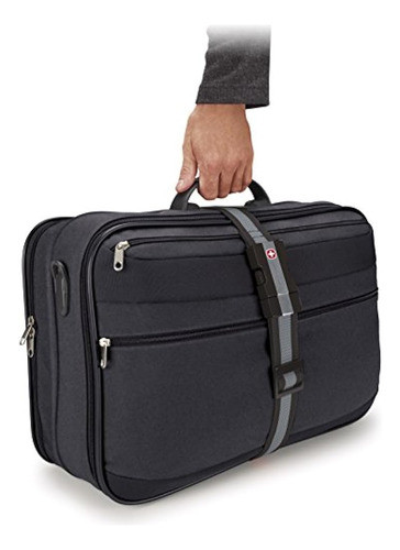 Engranaje Suizo Correa De Equipaje Negro Wj6188bkblackone Ta 1