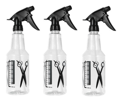 Botella Rociador X3  Gatillo Pulverizador Alcohol Limpieza 0