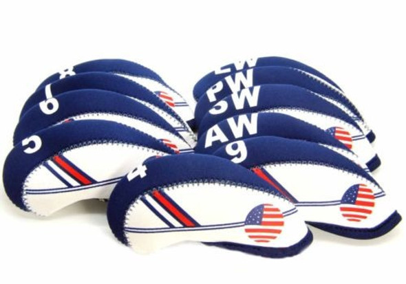 Los E.e.u.u. Bandera Golf Hierro Cubiertas Headcovers Club P 0 Los E.e.u.u. Bandera Golf Hierro Cubiertas Headcovers Club P 0