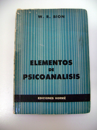 Elementos De Psicoanalisis Bion Ediciones Horme Papel Boedo 0