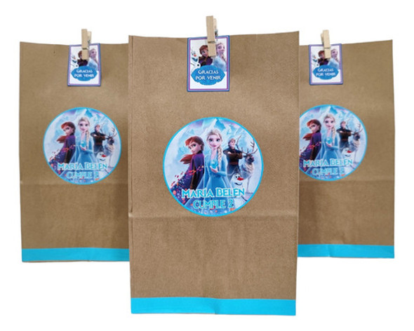 Bolsitas Frozen Cumpleaños Souvenir Decoración 0