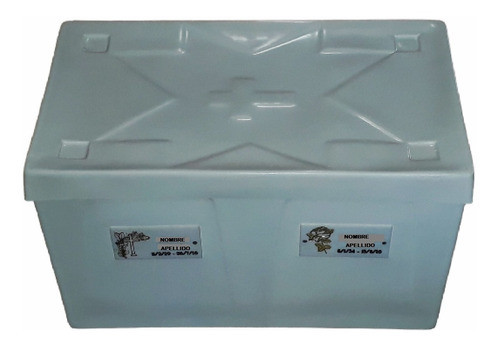 Urna 2 Cuerpos Plástico Fibra De Vidrio Y 2 Placas Acrílico 0