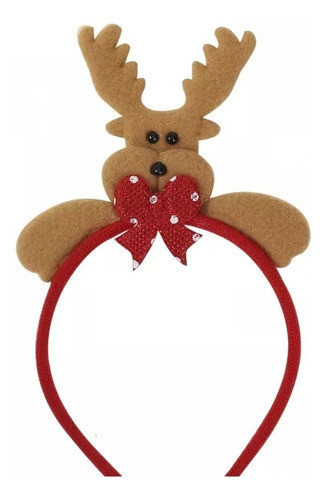 Vincha Reno Peluche Navidad Fiestas 0