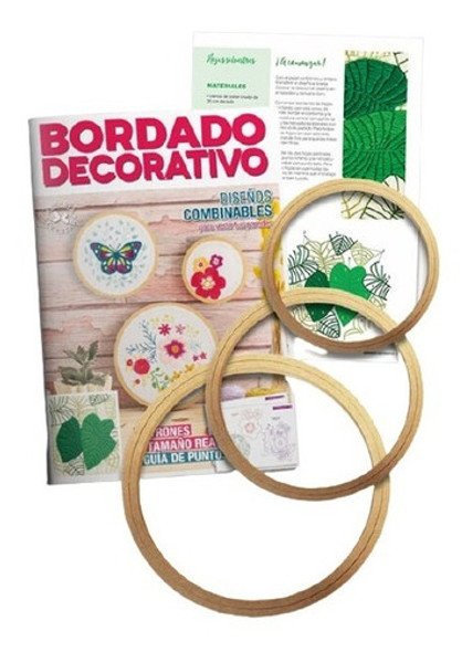 Kit Bordado 1 Revista + 3 Bastidores- Arcadia Ediciones 0