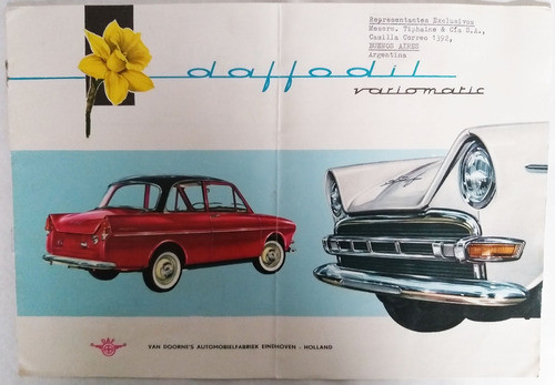 Folleto Automovil Daf Daffodil Variomatic 1962 0
