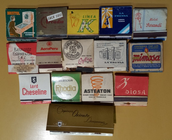 15 Antiguas Carteritas De Fosforos Publicidades Argentina 0