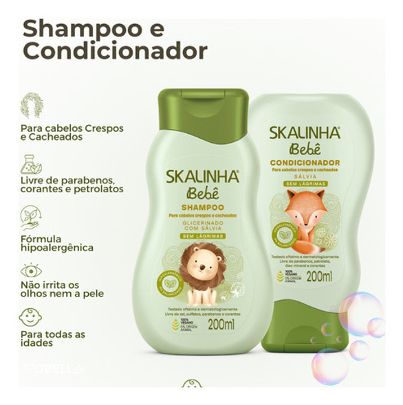 Kit Cuidado Bebê Infantil Hidratação Sálvia Lavanda Skalinha 1 Kit Cuidado Bebê Infantil Hidratação Sálvia Lavanda Skalinha 1