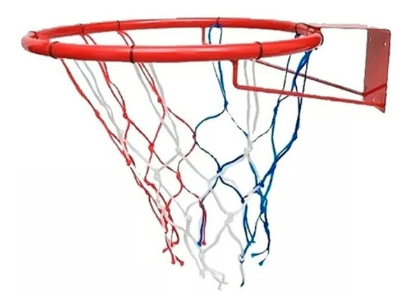 Aro De Basquet Con Red Numero 5 Infantil Basket + Pelota 1 Aro De Basquet Con Red Numero 5 Infantil Basket + Pelota 1