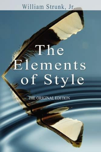 Book : The Elements Of Style (original Edition) - William.. 0