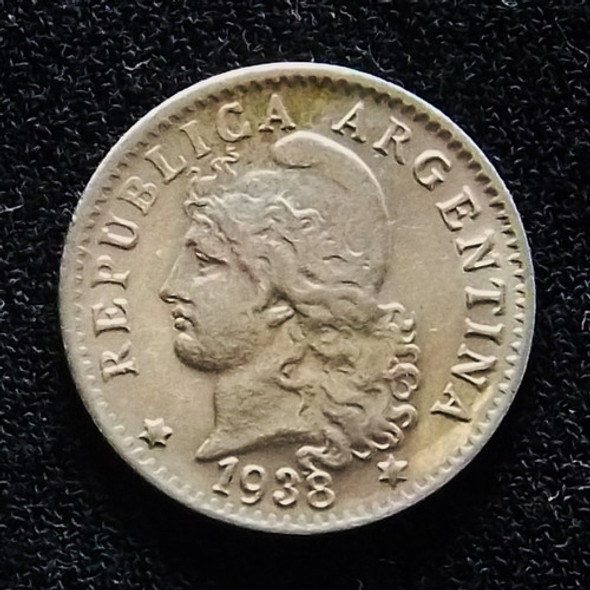 Argentina 5 Centavos 1938 Sin Circular Cj 168 0
