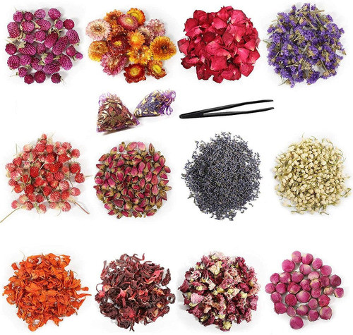 Kit De 12 Bolsas De Flores Secas Naturales 0