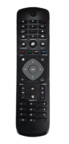 Control Remot Para Tv Philips Netflix Smart 4k 5000 6000 Zuk 0